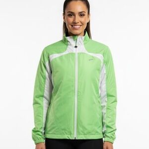 Brooks Women's Lime and Silver Ski Jacket